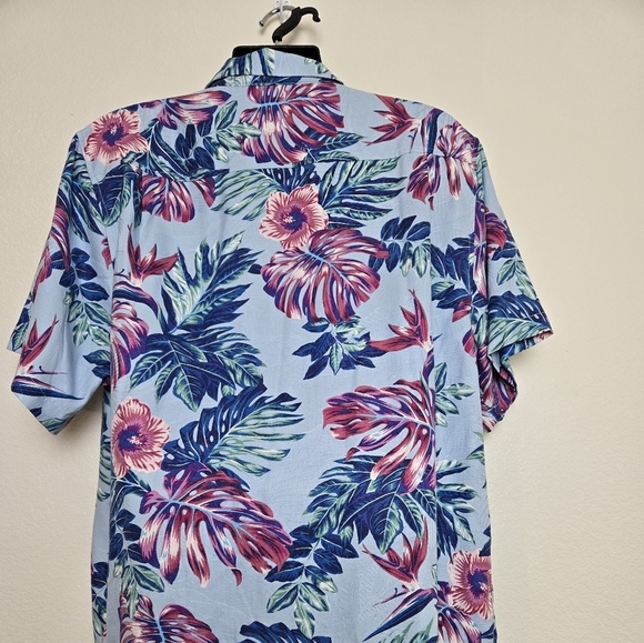 Tommy Bahama Calaveras Fronds Silk-blend Camp Short Sleeve Button-Up Shir XL - Picture 9 of 16